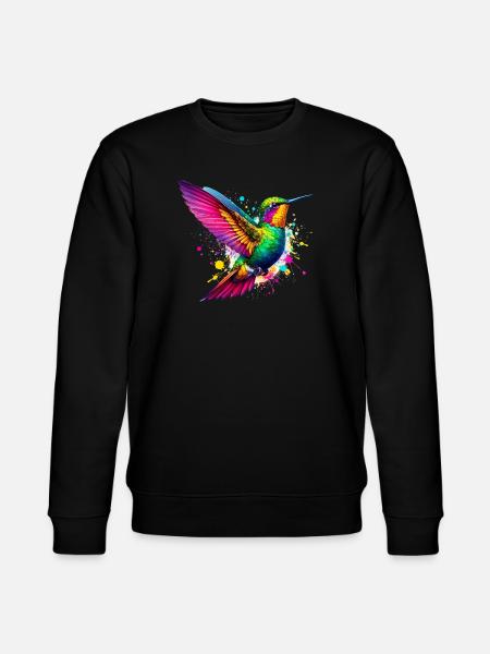 Hummingbird - Stanley/Stella CHANGER Unisex Organic Sweatshirt - black