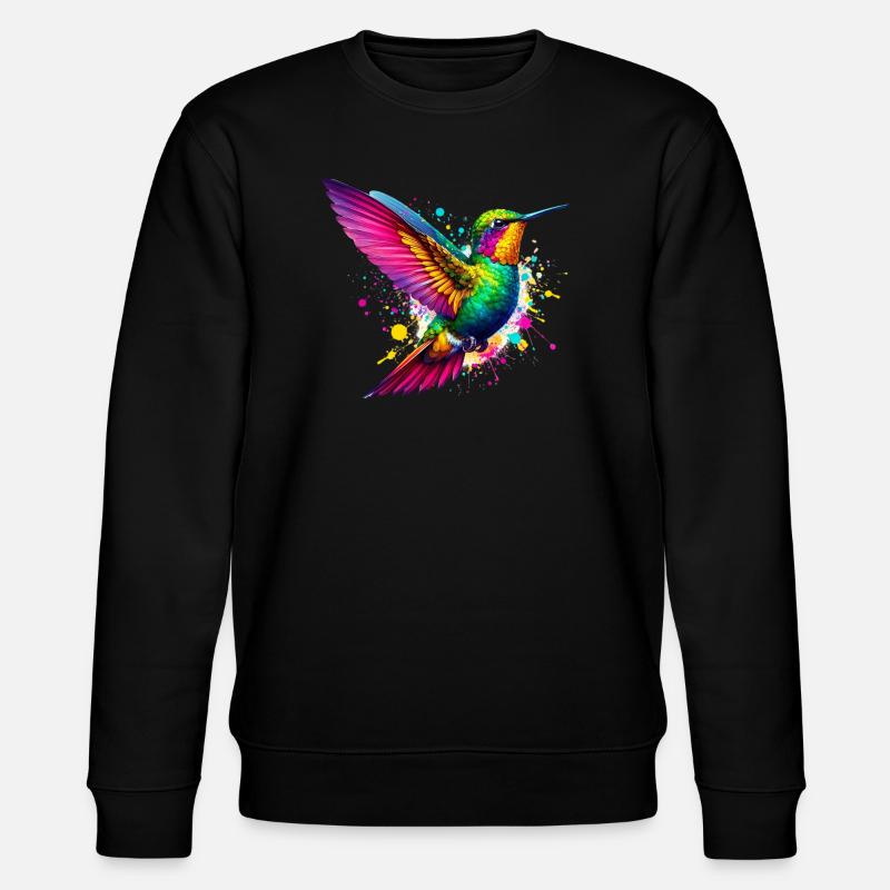 Kolibri - Stanley/Stella Unisex Bio-Sweatshirt CHANGER - Schwarz