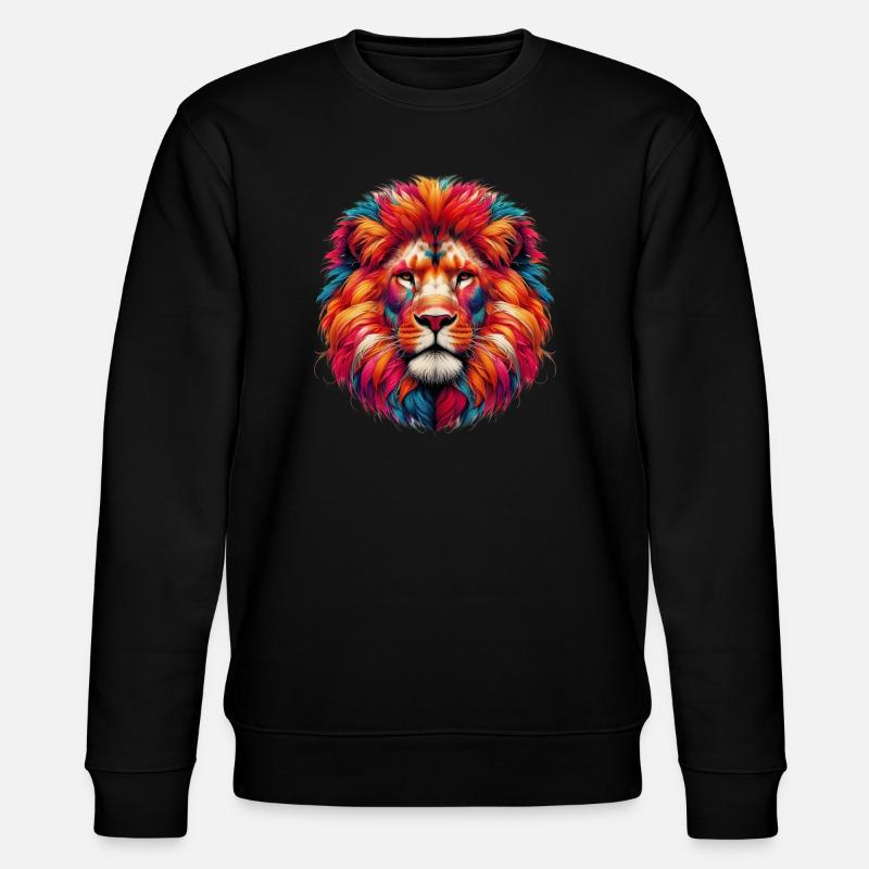 Löwe - Stanley/Stella Unisex Bio-Sweatshirt CHANGER  - Schwarz