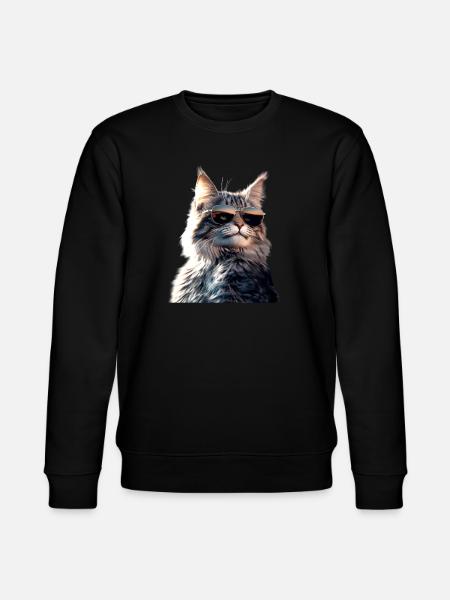 Maine Coon Cat Cat Mom Cat Maine Coon Cats - Stanley/Stella CHANGER Unisex Organic Sweatshirt - black