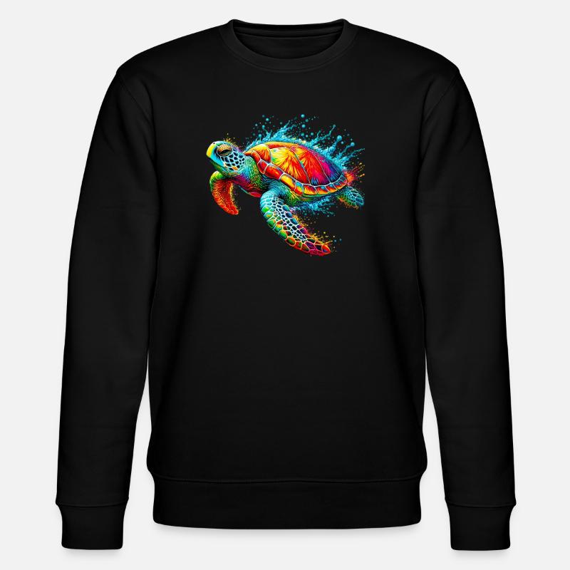 Tortue - Sweat bio CHANGER Stanley/Stella Unisexe - noir