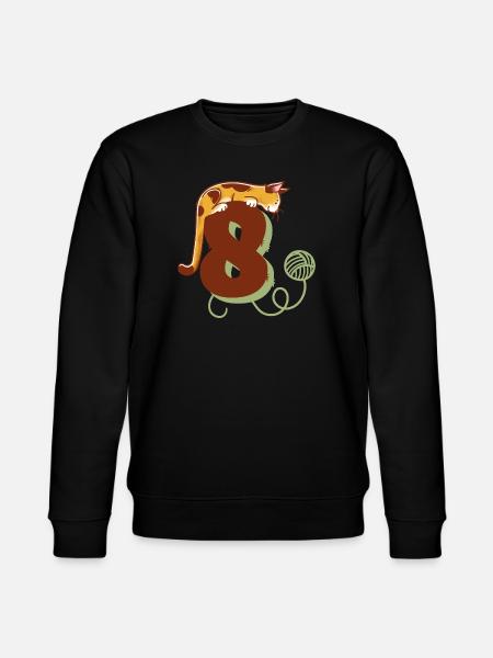 Cat Number 8 - Stanley/Stella CHANGER Unisex Organic Sweatshirt - black