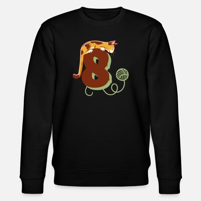 Cat numéro 8 - Sweat bio CHANGER Stanley/Stella Unisexe - noir