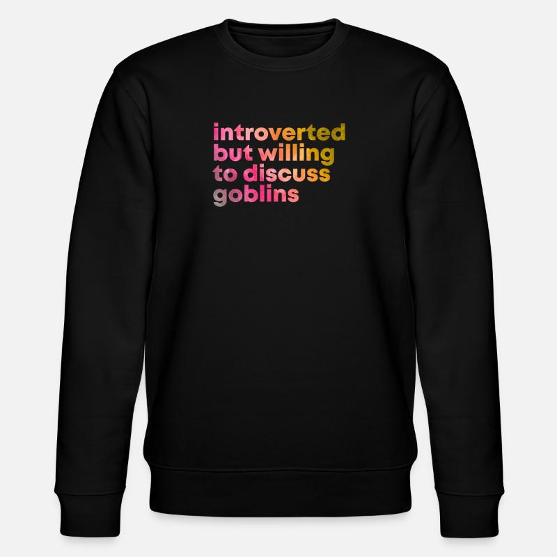 Kobold - Stanley/Stella Unisex Bio-Sweatshirt CHANGER  - Schwarz