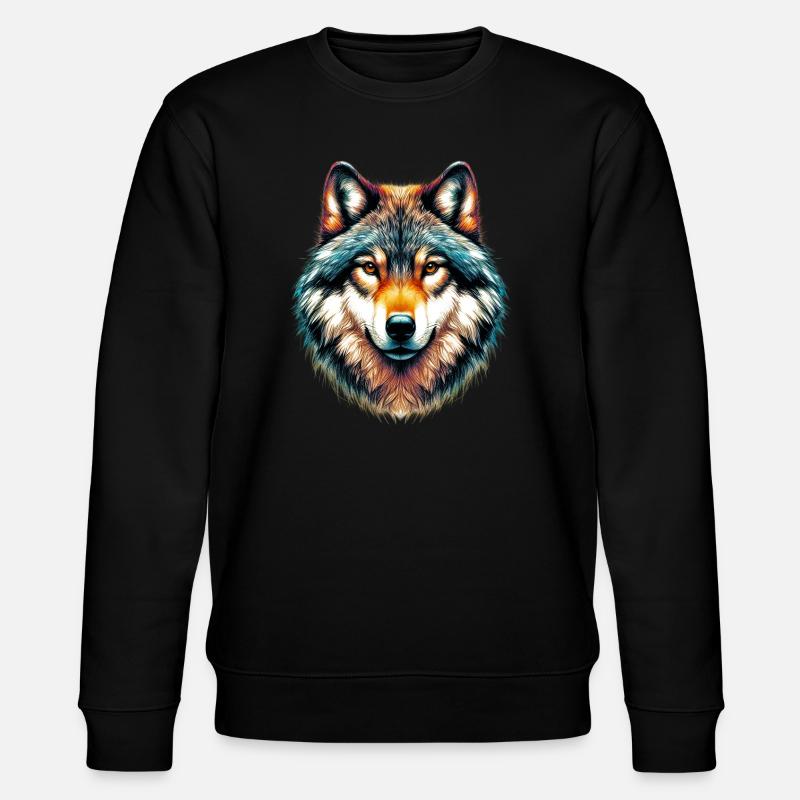 Wolf - Stanley/Stella CHANGER Unisex Organic Sweatshirt - black