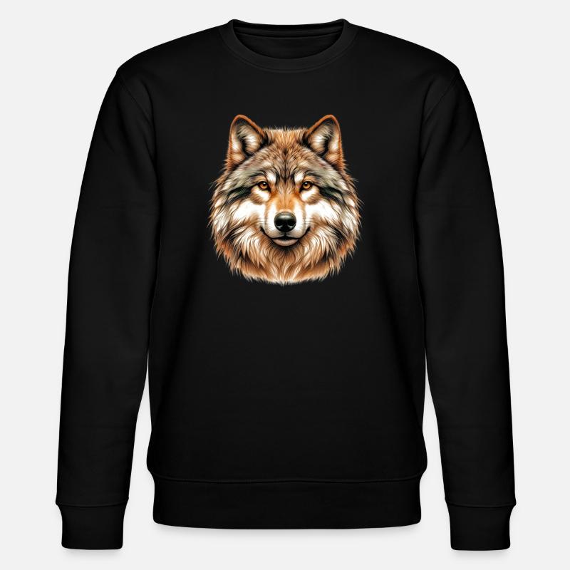 Wolf - Stanley/Stella CHANGER Unisex Organic Sweatshirt - black