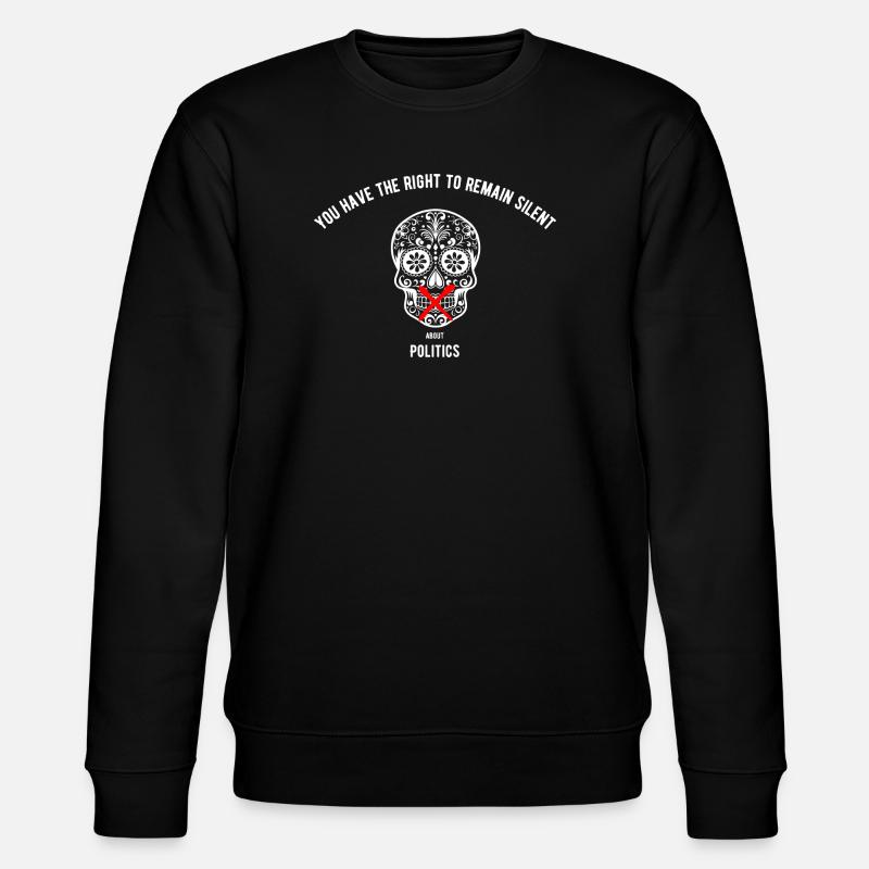 Right to remain silent - Stanley/Stella CHANGER Unisex Organic Sweatshirt - black