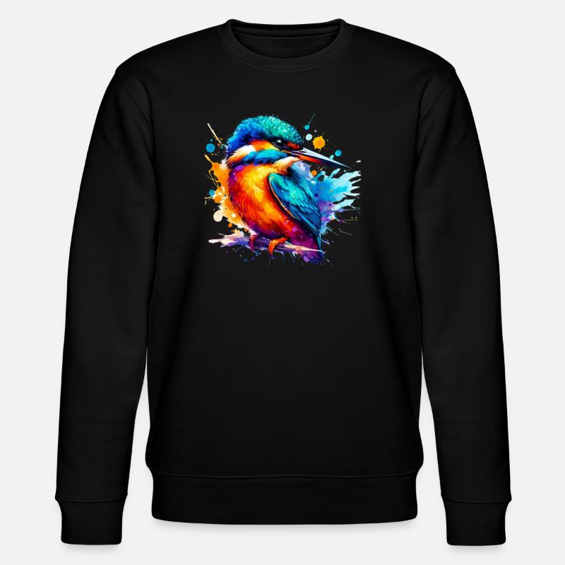 Eisvogel - Stanley/Stella Unisex Bio-Sweatshirt CHANGER  - Schwarz