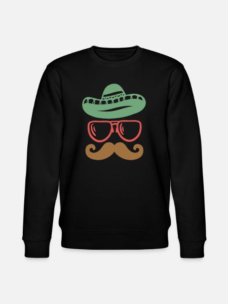 Cinco de Mayo mexikanisch Schnurrbart - Stanley/Stella Unisex Bio-Sweatshirt CHANGER - Schwarz
