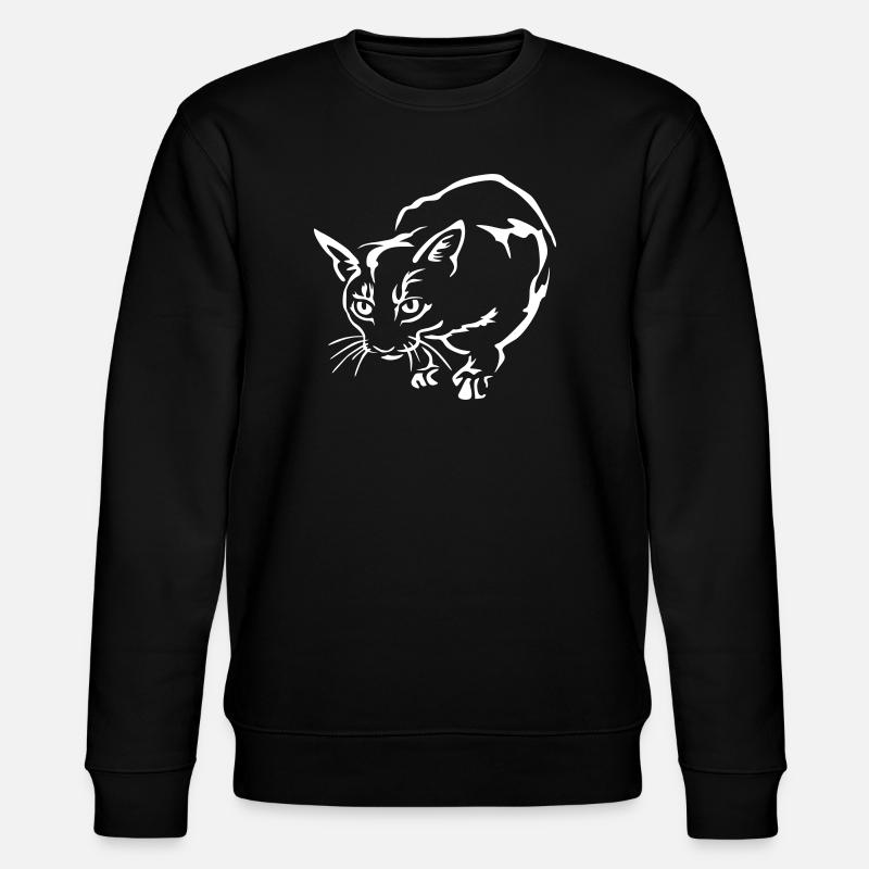Chat Abyssiner « Édition Noire » - Sweat bio CHANGER Stanley/Stella Unisexe - noir
