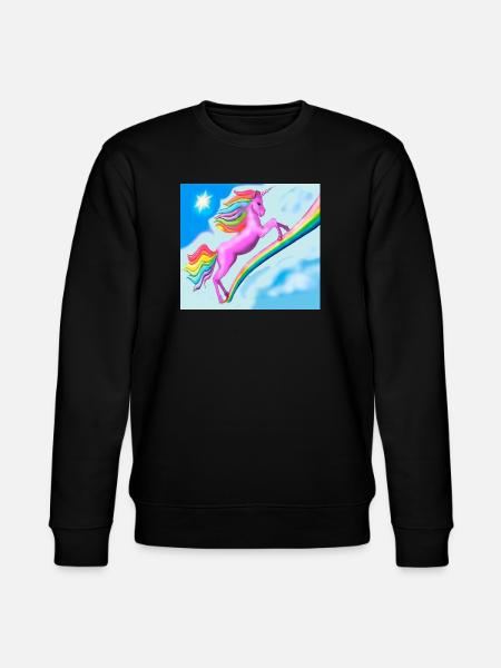 Licorne et arc-en-ciel - Sweat bio CHANGER Stanley/Stella Unisexe - noir