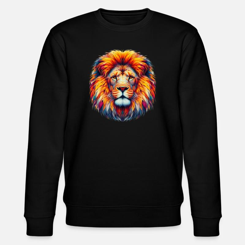 Löwe - Stanley/Stella Unisex Bio-Sweatshirt CHANGER  - Schwarz