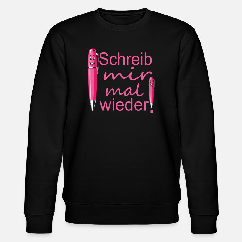 Brieffreundschaft - Stanley/Stella Unisex Bio-Sweatshirt CHANGER  - Schwarz