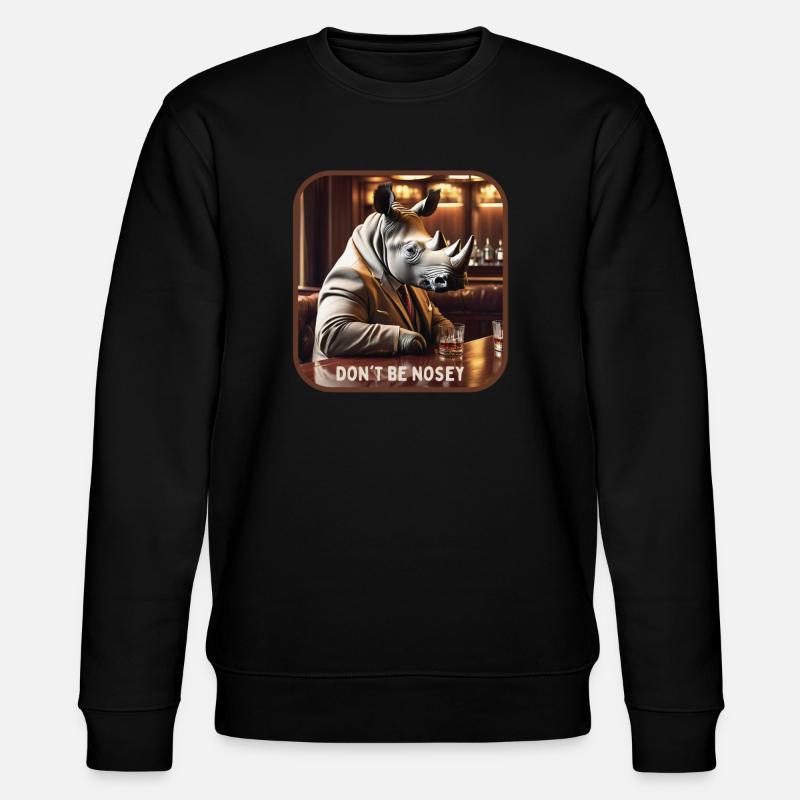 Don't be curious - Stanley/Stella CHANGER Unisex Organic Sweatshirt - black