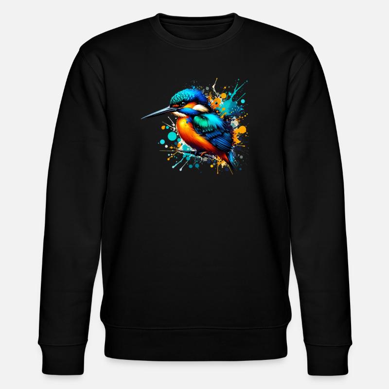 Eisvogel - Stanley/Stella Unisex Bio-Sweatshirt CHANGER  - Schwarz