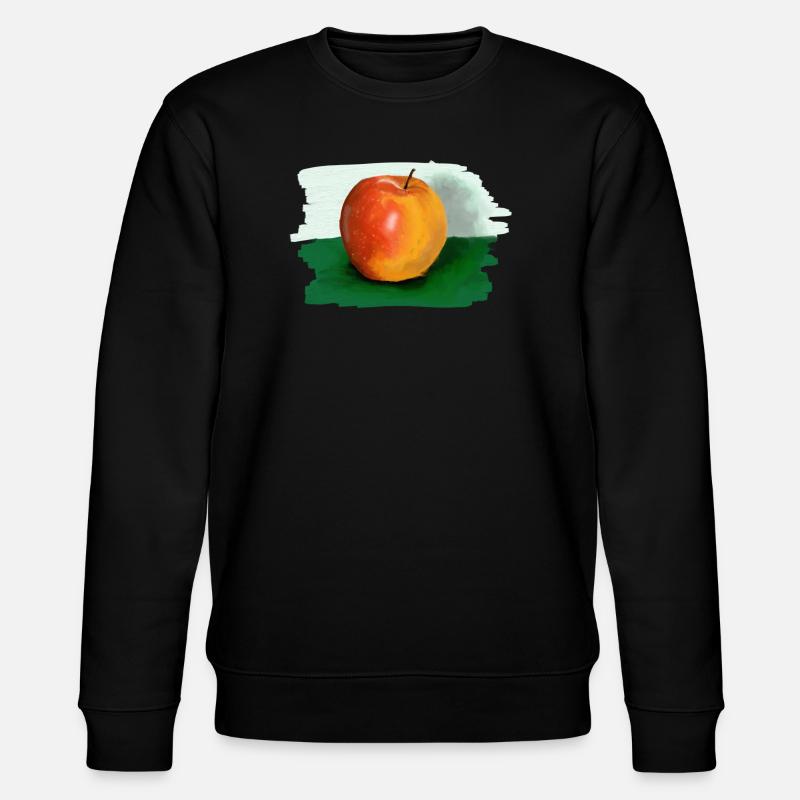 Apfel - Stanley/Stella Unisex Bio-Sweatshirt CHANGER  - Schwarz