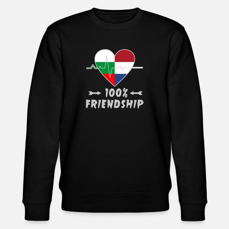 La Bulgarie et les Pays-Bas : amitié à 100 % - Sweat bio CHANGER Stanley/Stella Unisexe - noir