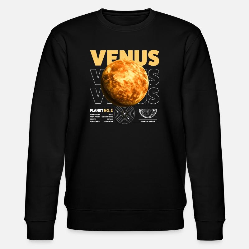 Venus details - Stanley/Stella Unisex Bio-Sweatshirt CHANGER  - Schwarz