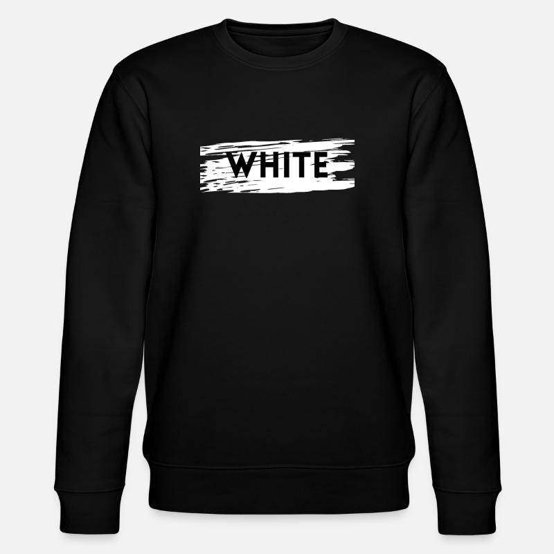 Weiß - Stanley/Stella Unisex Bio-Sweatshirt CHANGER  - Schwarz