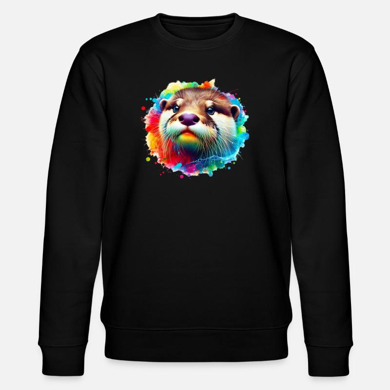 Otter - Stanley/Stella Unisex Bio-Sweatshirt CHANGER  - Schwarz