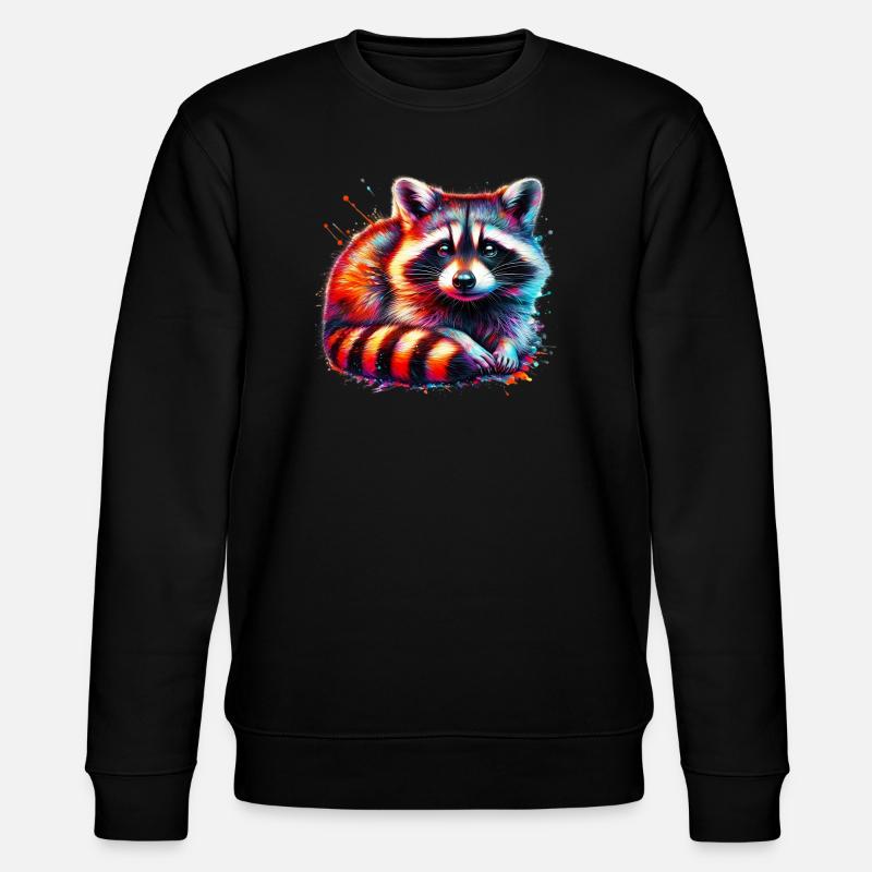 Raton laveur - Sweat bio CHANGER Stanley/Stella Unisexe - noir
