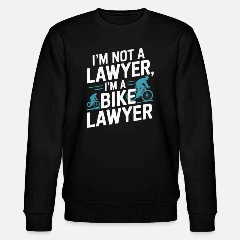 Ich bin ein Fahrradanwalt - Stanley/Stella Unisex Bio-Sweatshirt CHANGER  - Schwarz