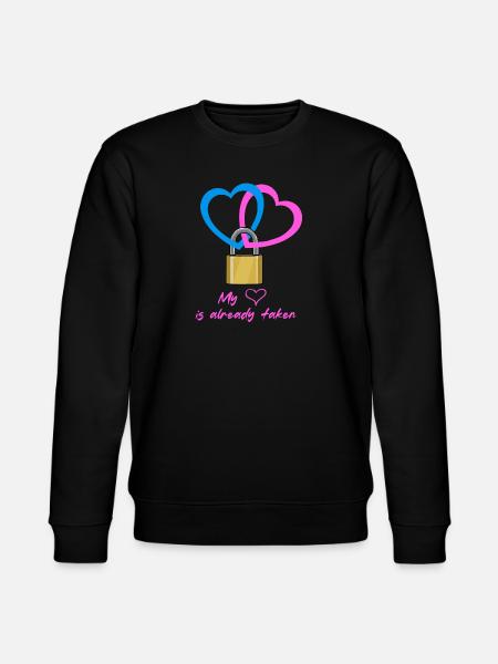My heart is already taken - Stanley/Stella CHANGER Unisex Organic Sweatshirt - black