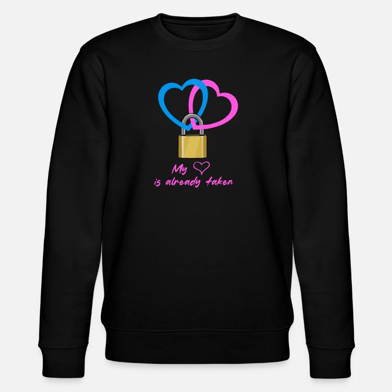 Mon coeur est déjà pris - Sweat bio CHANGER Stanley/Stella Unisexe - noir