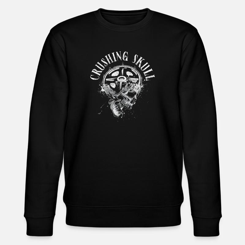 Écrasement du crâne Powerlifting - Sweat bio CHANGER Stanley/Stella Unisexe - noir