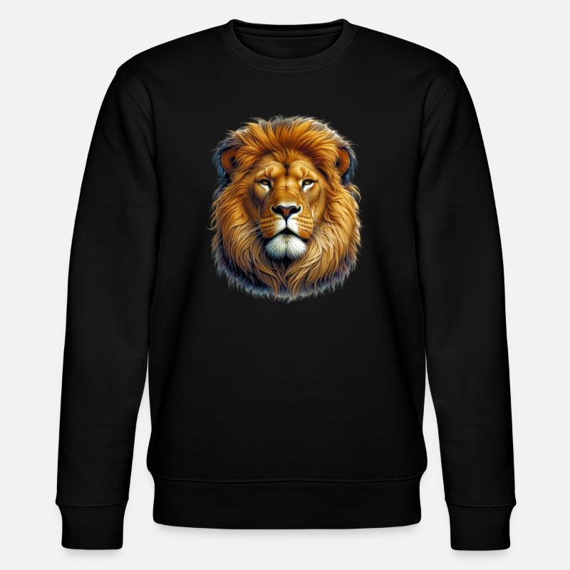 Löwe - Stanley/Stella Unisex Bio-Sweatshirt CHANGER  - Schwarz