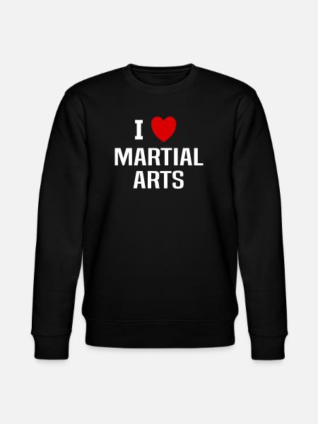 I love martial arts - Stanley/Stella CHANGER Unisex Organic Sweatshirt - black