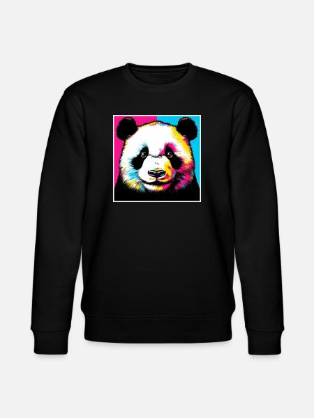Panda - Stanley/Stella Unisex Bio-Sweatshirt CHANGER  - Schwarz
