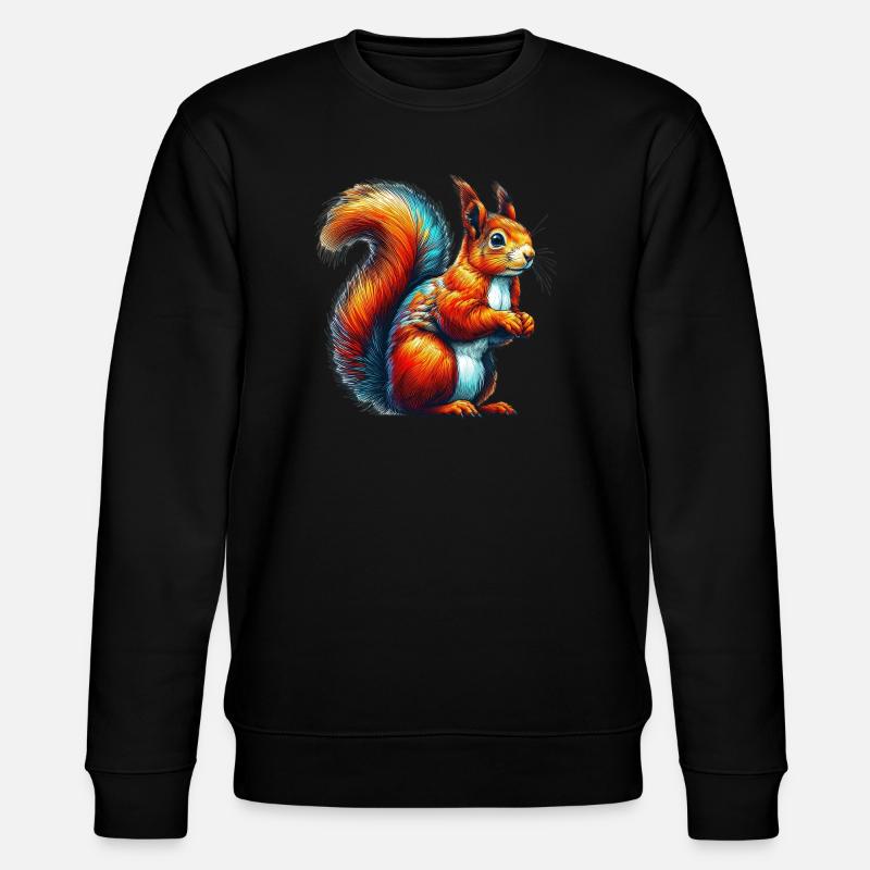 Écureuil - Sweat bio CHANGER Stanley/Stella Unisexe - noir