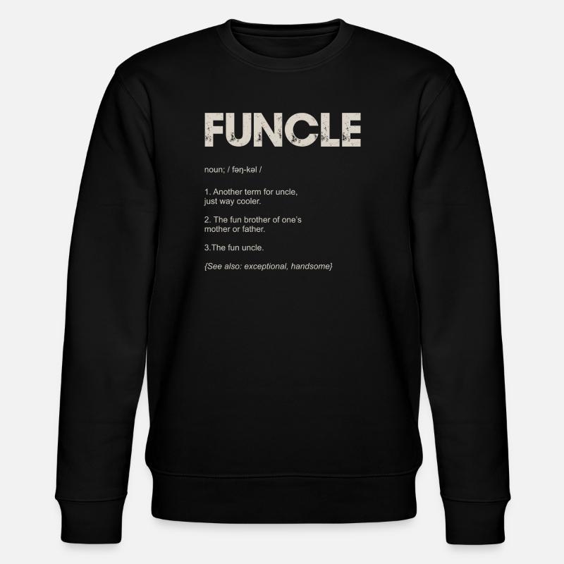 Foncle Typography Tee Design - Sweat bio CHANGER Stanley/Stella Unisexe - noir