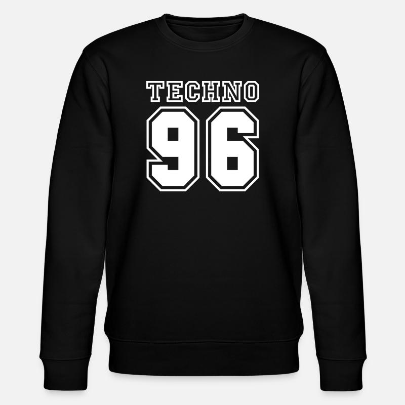 TECHNO 96 - Stanley/Stella Unisex Bio-Sweatshirt CHANGER  - Schwarz