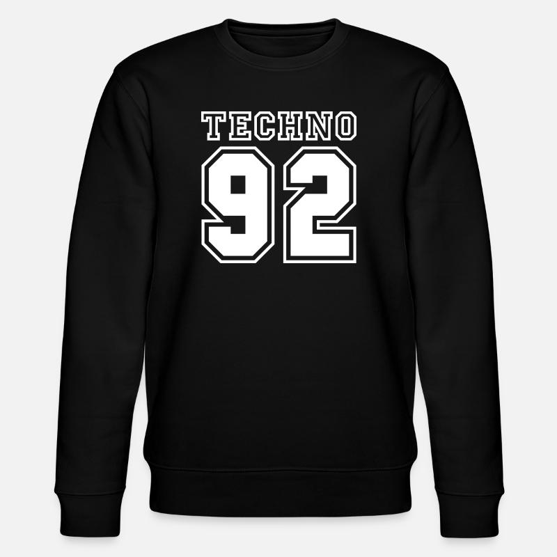 TECHNO 92 - Stanley/Stella Unisex Bio-Sweatshirt CHANGER  - Schwarz