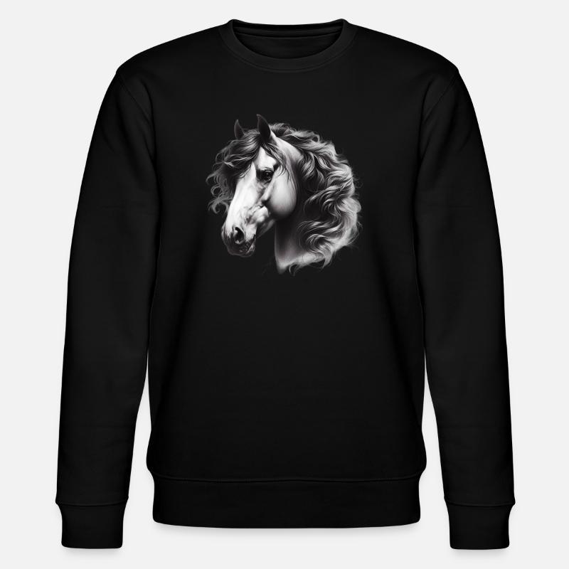 Cheval - Sweat bio CHANGER Stanley/Stella Unisexe - noir