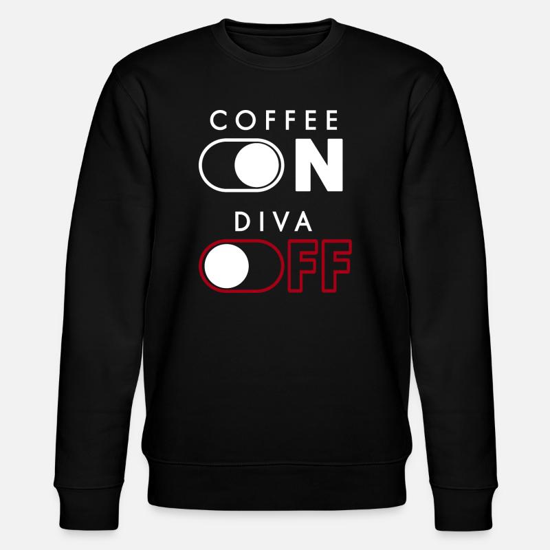Kaffee Diva - Stanley/Stella Unisex Bio-Sweatshirt CHANGER - Schwarz
