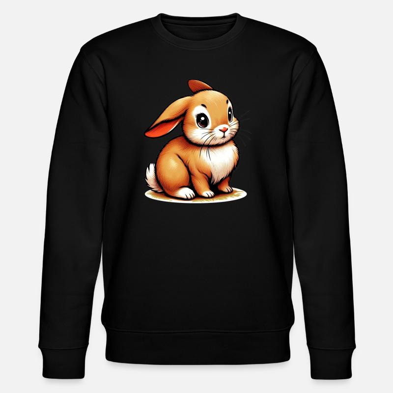 Kaninchen - Stanley/Stella Unisex Bio-Sweatshirt CHANGER  - Schwarz