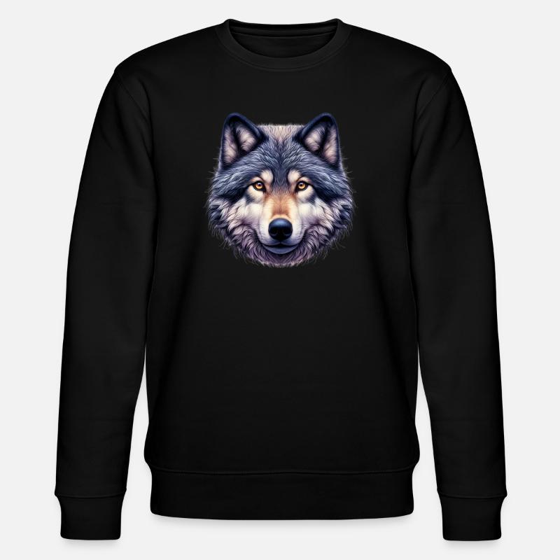 Wolf - Stanley/Stella CHANGER Unisex Organic Sweatshirt - black