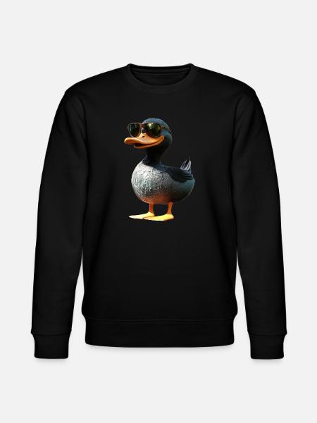 Duck, Mallard, Duckling, Duckling, , Duck - Stanley/Stella CHANGER Unisex Organic Sweatshirt - black