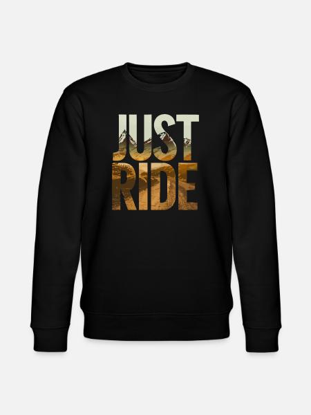 Just Ride Mountain Vista - Stanley/Stella CHANGER Unisex Organic Sweatshirt - black