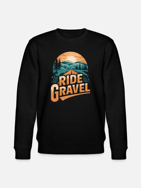 Ride Gravel Sunset - Stanley/Stella CHANGER Unisex Organic Sweatshirt - black