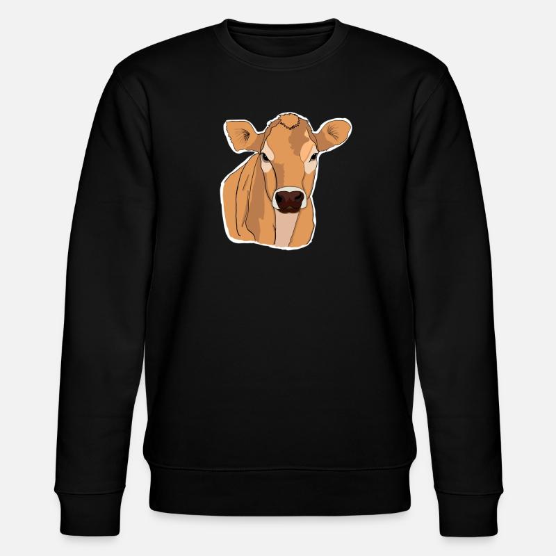 Kuh Kühe - Stanley/Stella Unisex Bio-Sweatshirt CHANGER  - Schwarz