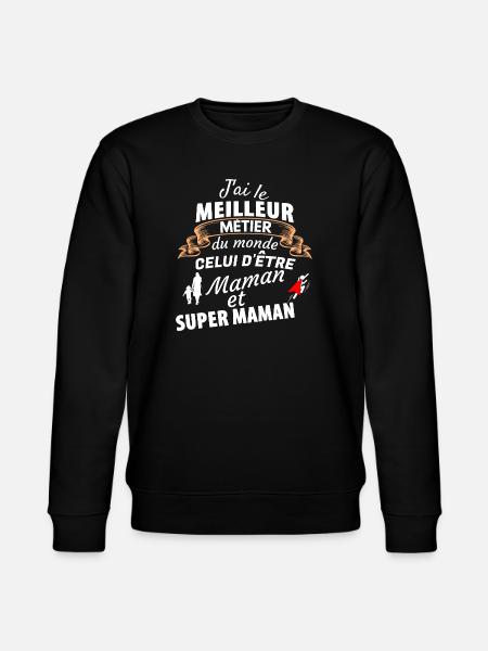 Pride Mom Superhero - Stanley/Stella CHANGER Unisex Organic Sweatshirt - black