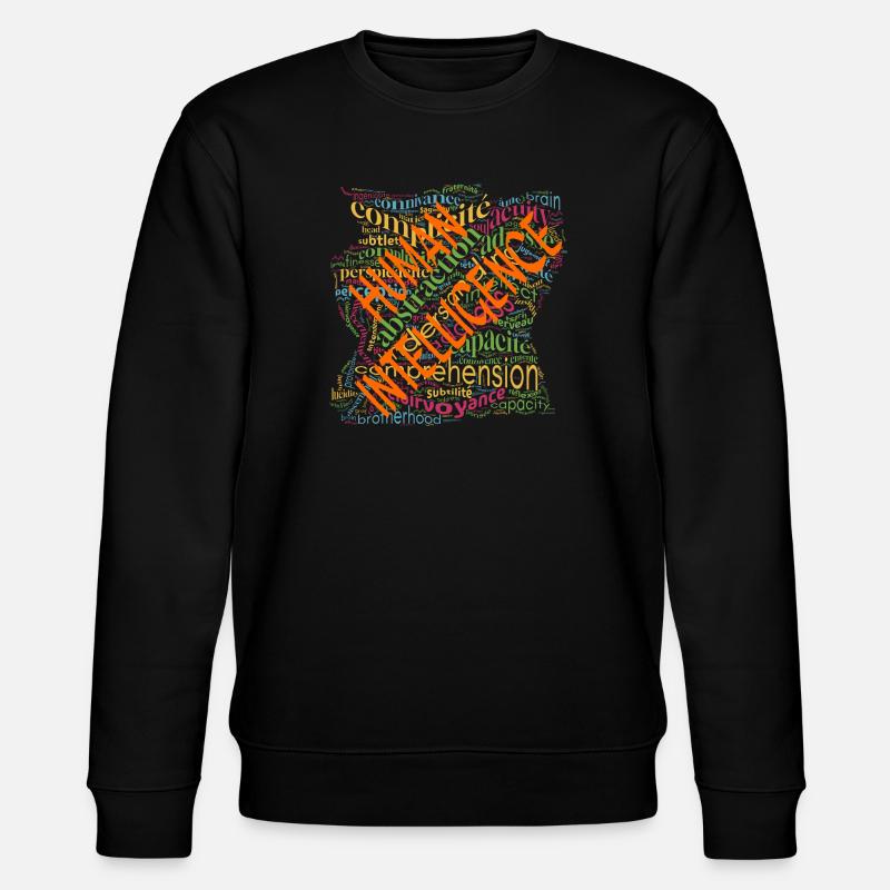 Cloud für menschliche Intelligenz - Stanley/Stella Unisex Bio-Sweatshirt CHANGER  - Schwarz