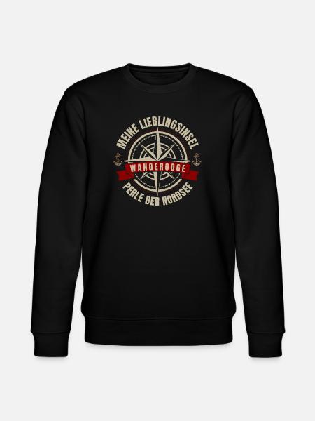 Meine Lieblingsinsel - Wangerooge - Stanley/Stella Unisex Bio-Sweatshirt CHANGER - Schwarz