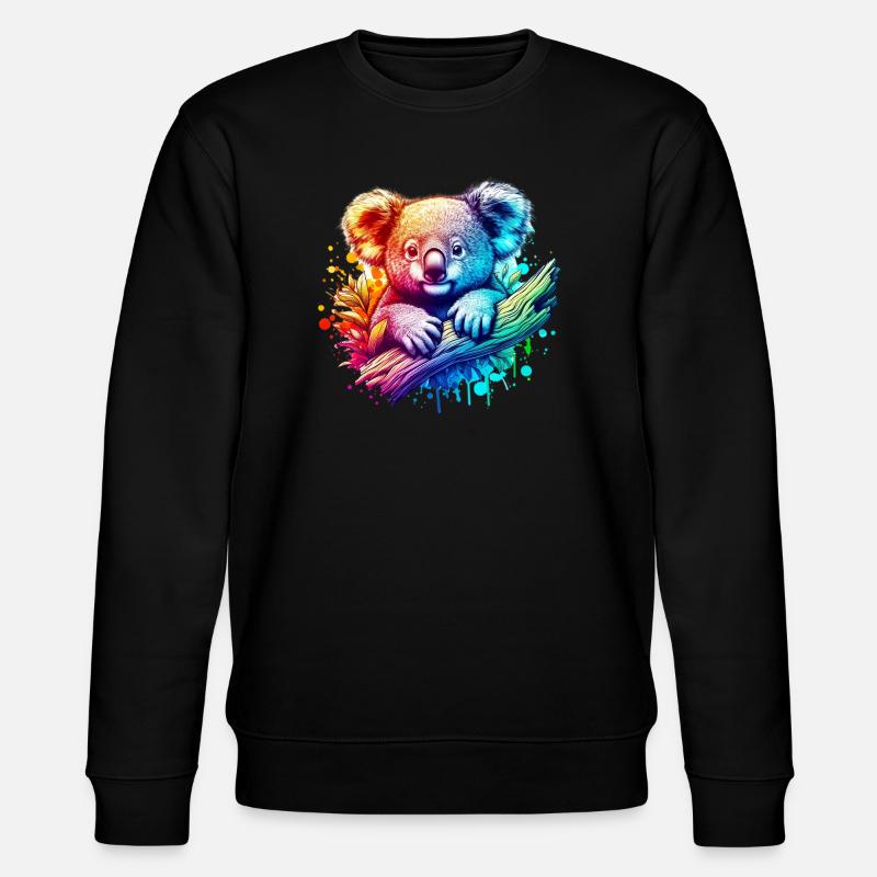Koala - Stanley/Stella Unisex Bio-Sweatshirt CHANGER  - Schwarz