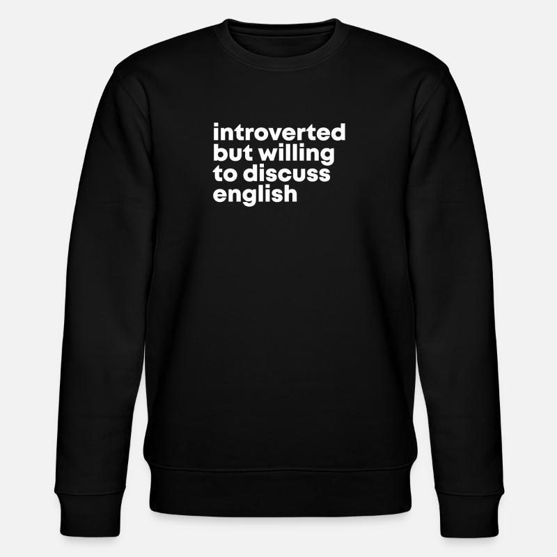 Anglais - Sweat bio CHANGER Stanley/Stella Unisexe - noir