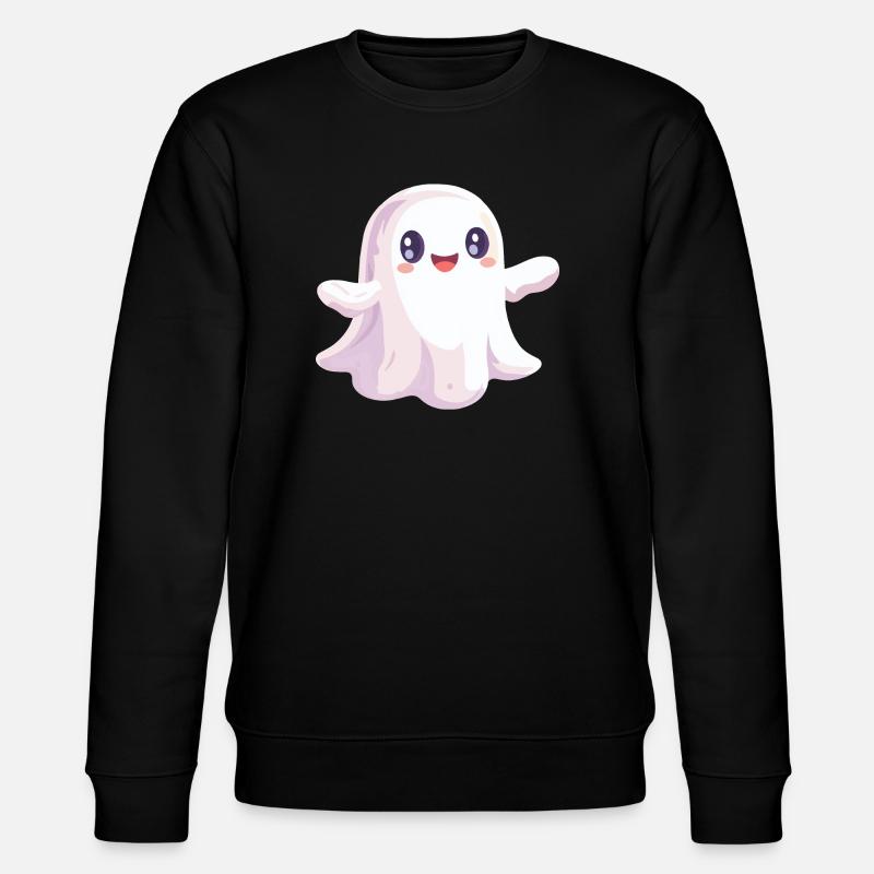 Cute Ghost - Stanley/Stella CHANGER Unisex Organic Sweatshirt - black